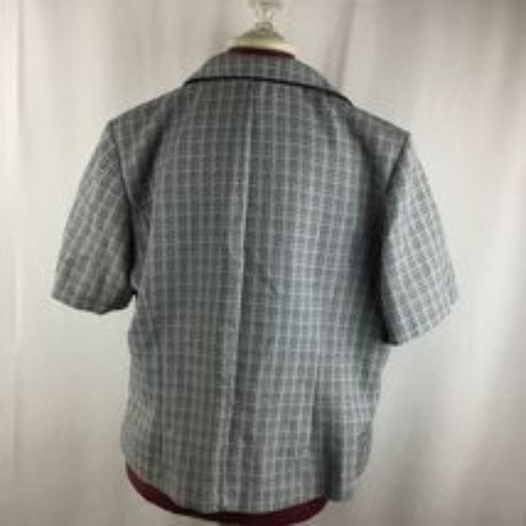 Danny & Nicole Single Breasted & Button Black & White Jacket Size 18W GUC - Picture 3 of 6